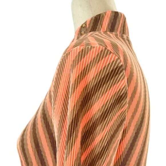 JAMIE SADOCK Women's Orange Multicolor Abstract Crinkle Golf Top 1/4 Zip Sm EUC - Picture 10 of 14